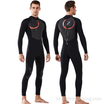 Gason an ak fanm `s 3mm neoprene Wetsuit